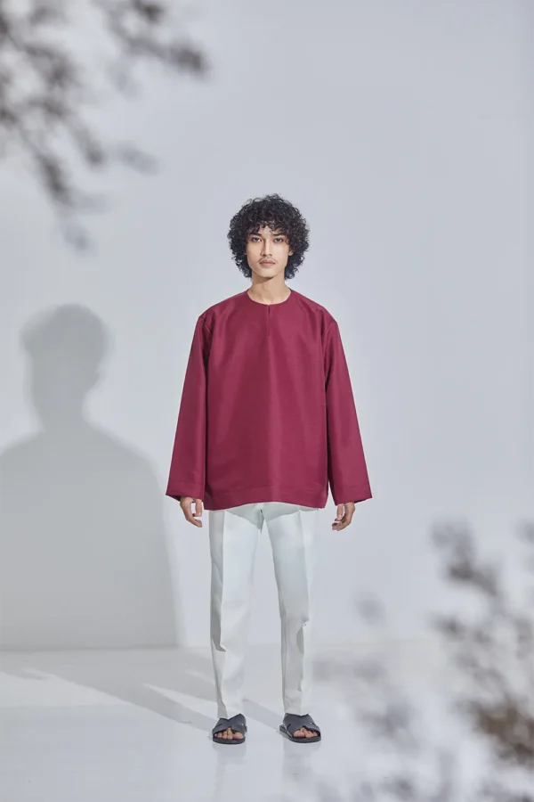 Kurta Tampan – Burgundy Red