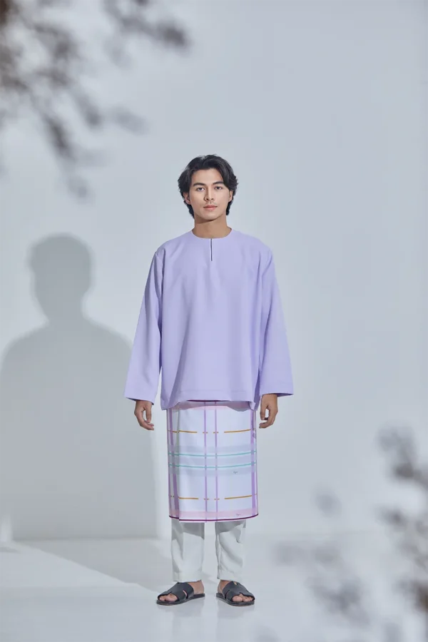 Set Baju Melayu Jejaka Hati (Adult) - Lilac Purple