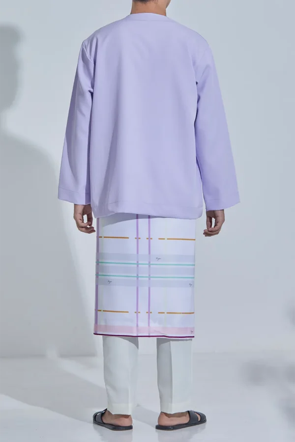 Set Baju Melayu Jejaka Hati (Adult) - Lilac Purple - Image 2