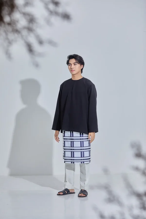 Set Baju Melayu Jejaka Hati (Adult) - Black - Image 3