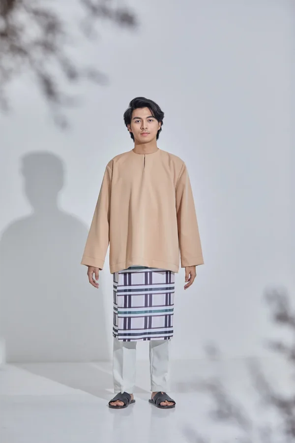 Set Baju Melayu Jejaka Hati (Adult) - Wheat Beige