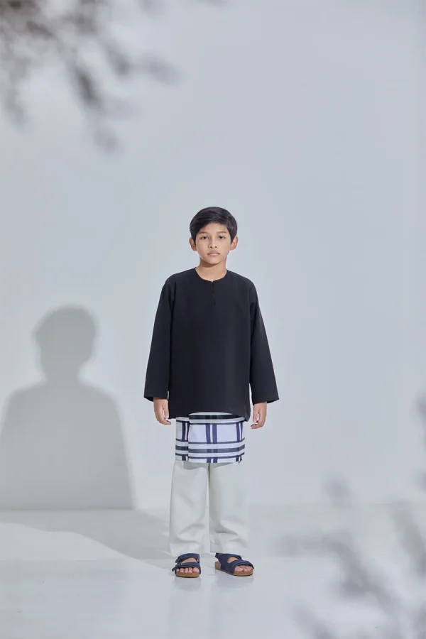 Set Baju Melayu Jejaka Hati (Kids) - Black